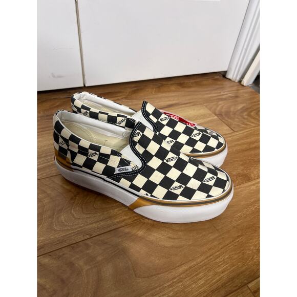 Stacked Checkered Slip On Vans Women’s 9 - Picture 1 of 7